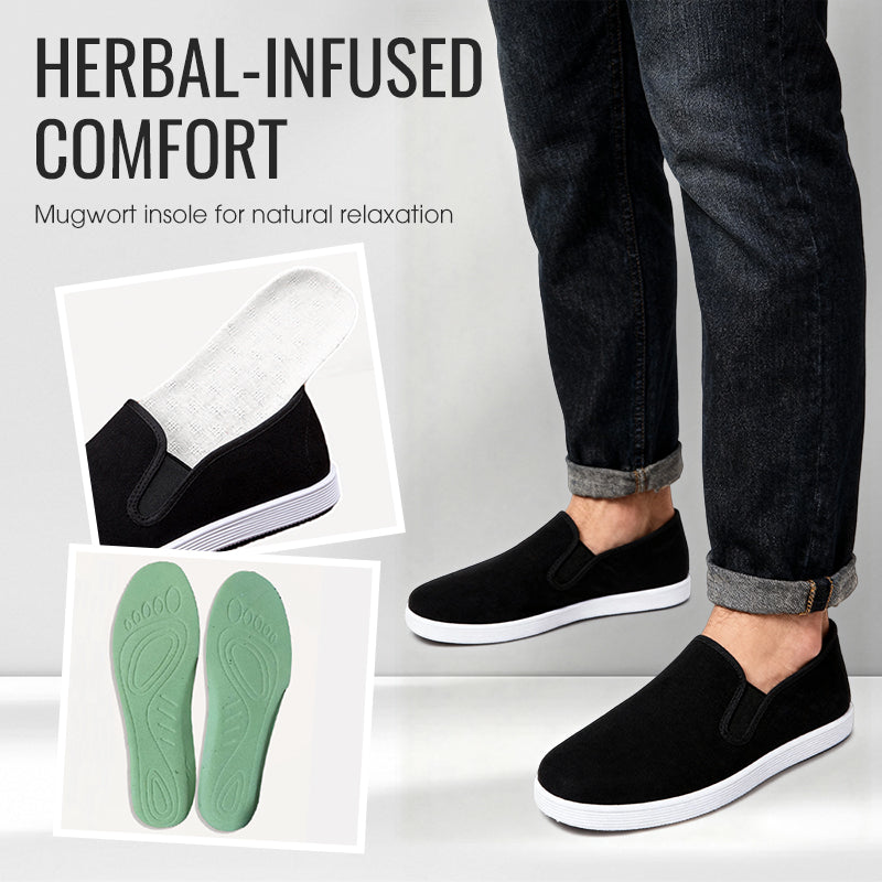 Chaussures traditionnelles respirantes à enfiler pour hommes
