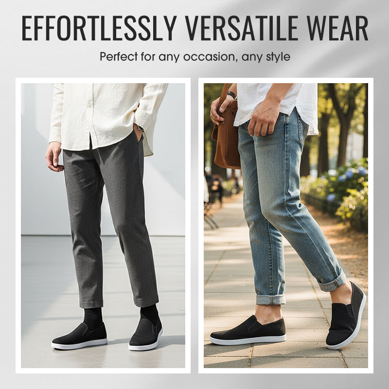 Chaussures traditionnelles respirantes à enfiler pour hommes