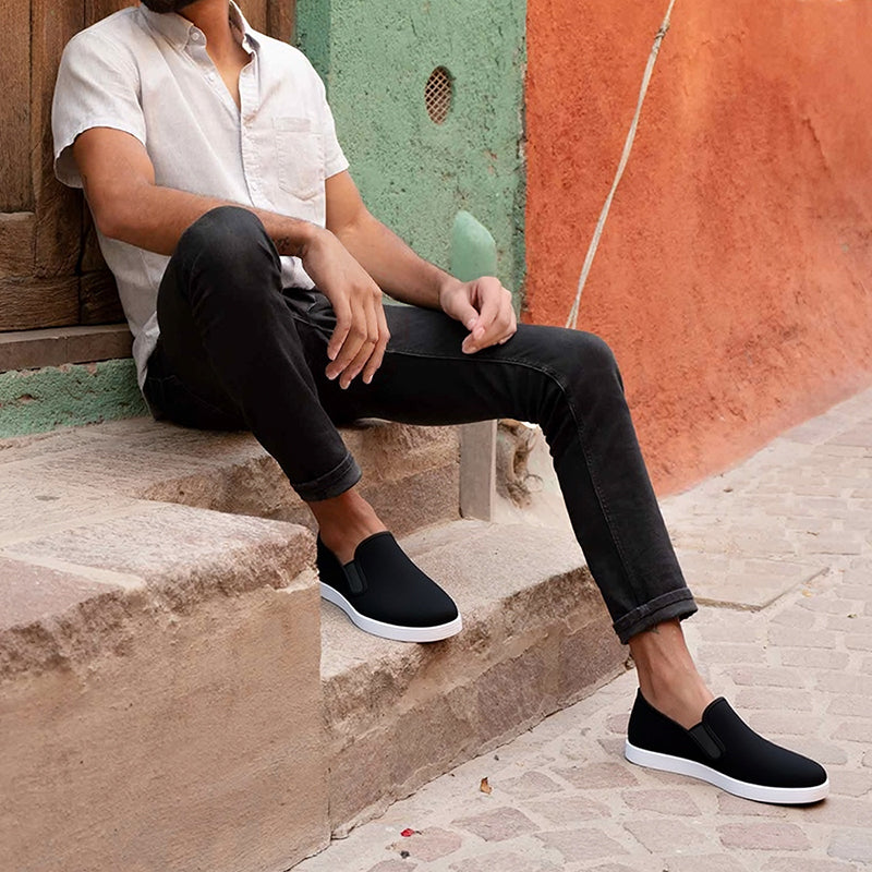 Chaussures traditionnelles respirantes à enfiler pour hommes