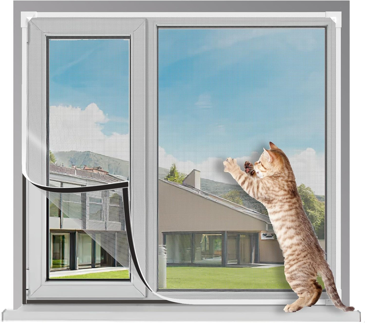 ✨  écran de fenêtre magnétique réglable fenêtre de bricolage écrans net maille