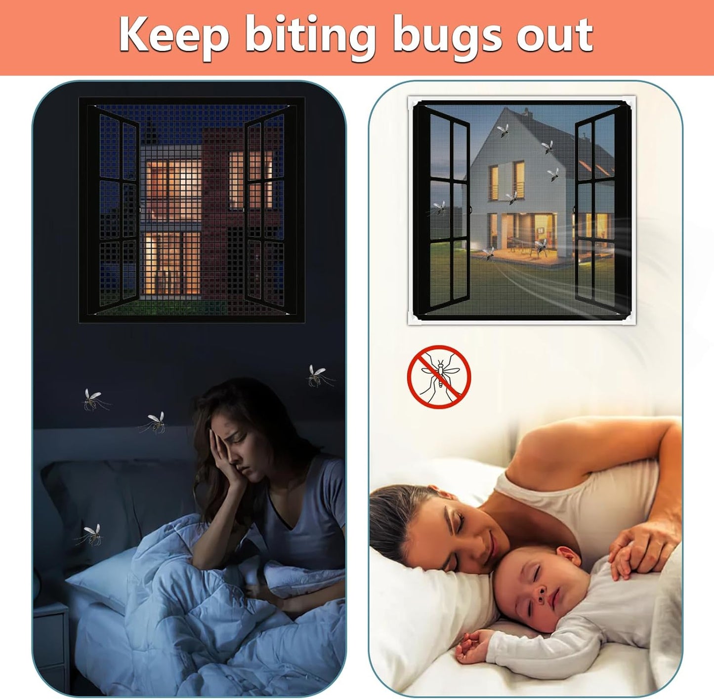 ✨  écran de fenêtre magnétique réglable fenêtre de bricolage écrans net maille