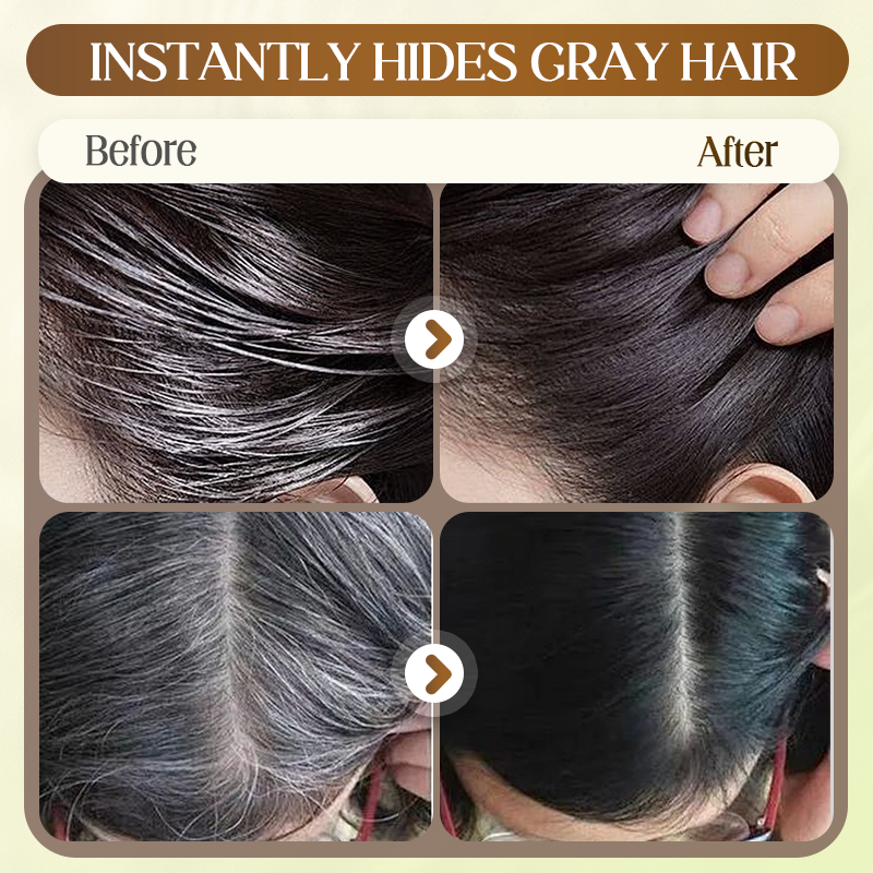 Peigne instantané pour cheveux gris