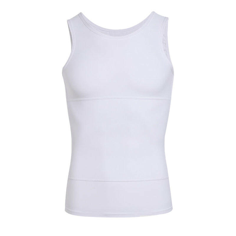 Débardeur de compression uni pour homme avec contrôle abdominal