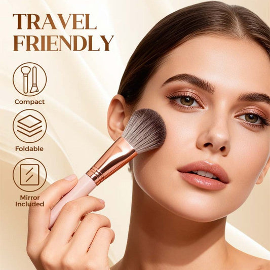Kit de pinceaux de maquillage portables tout-en-un