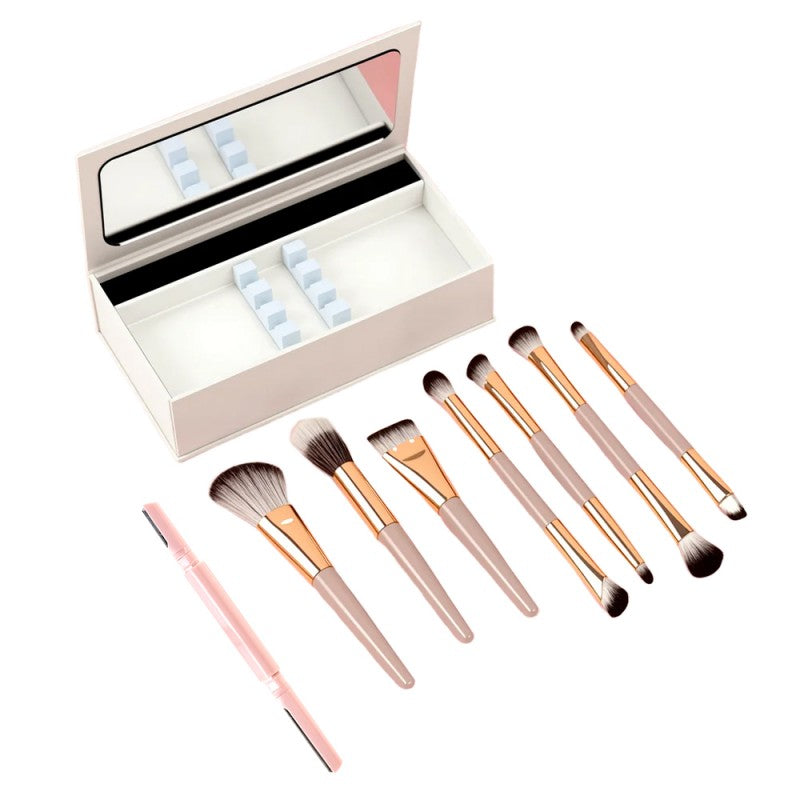 Kit de pinceaux de maquillage portables tout-en-un