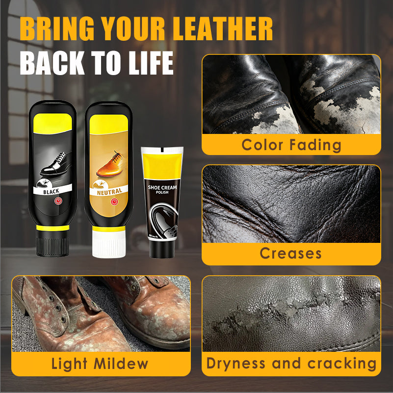 📢📢50 % de réduction！！！ Huile tout-en-un pour l'entretien des chaussures et du cuir