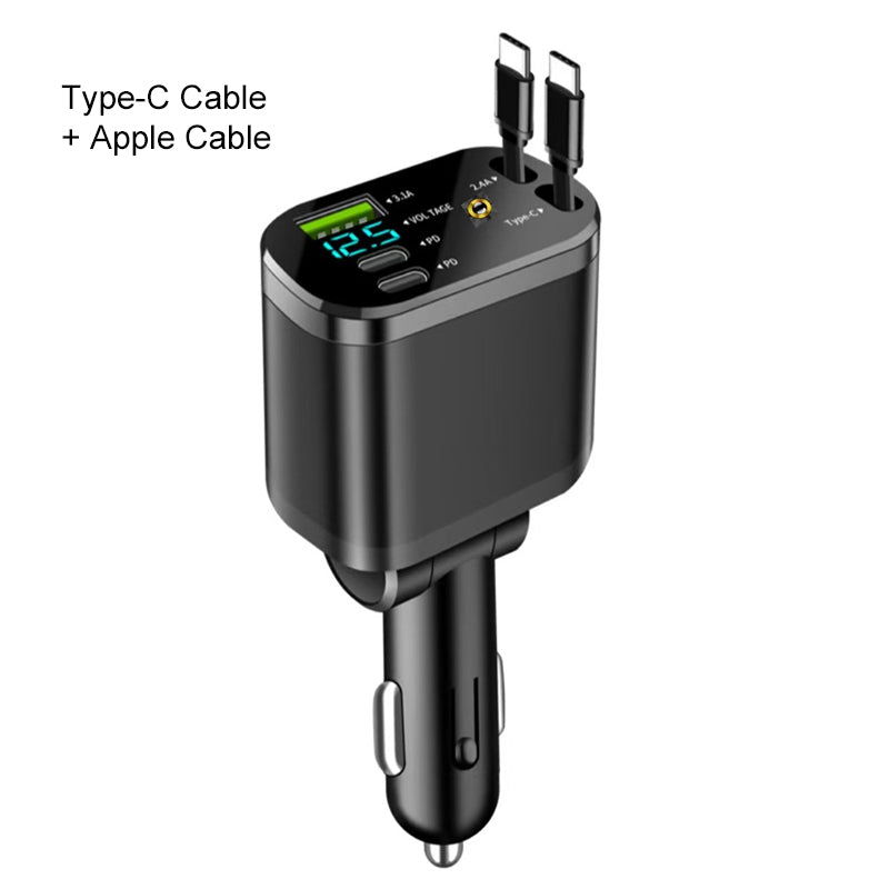 🚗 50% DE RÉDUCTION! ✨ Chargeur Rapide pour Voiture avec Éclairage d’Ambiance Ciel Étoilé – Moderne et Pratique 🌟