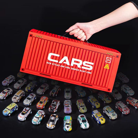 100 Mini Voitures à Remontage avec Garage Intégré