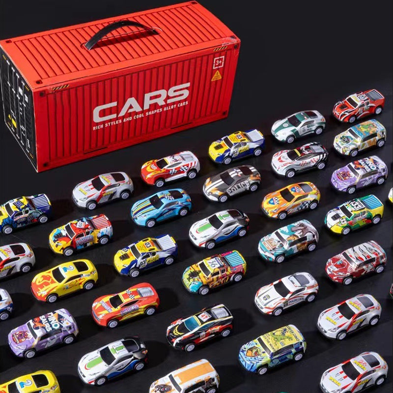 100 Mini Voitures à Remontage avec Garage Intégré