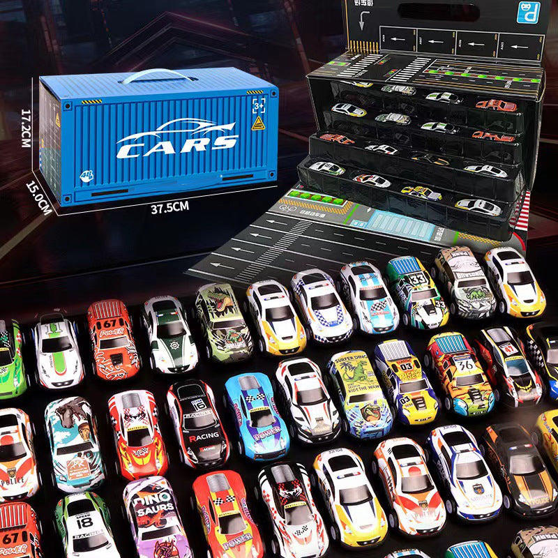 100 Mini Voitures à Remontage avec Garage Intégré