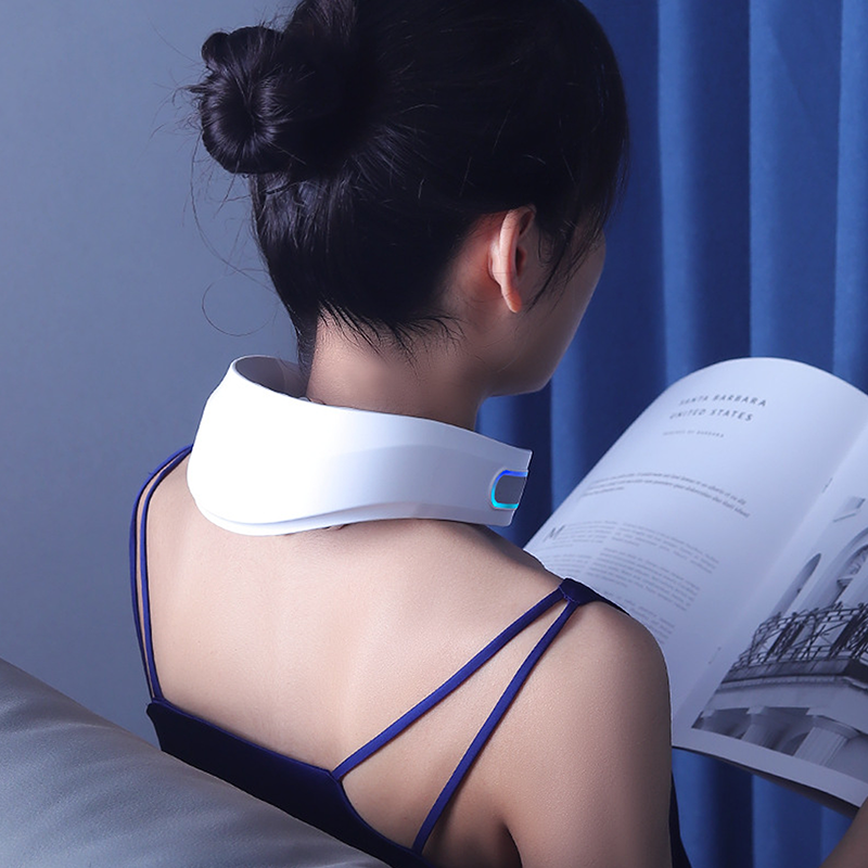 Pulse électrique chauffée cou masseur pour soulager la douleur