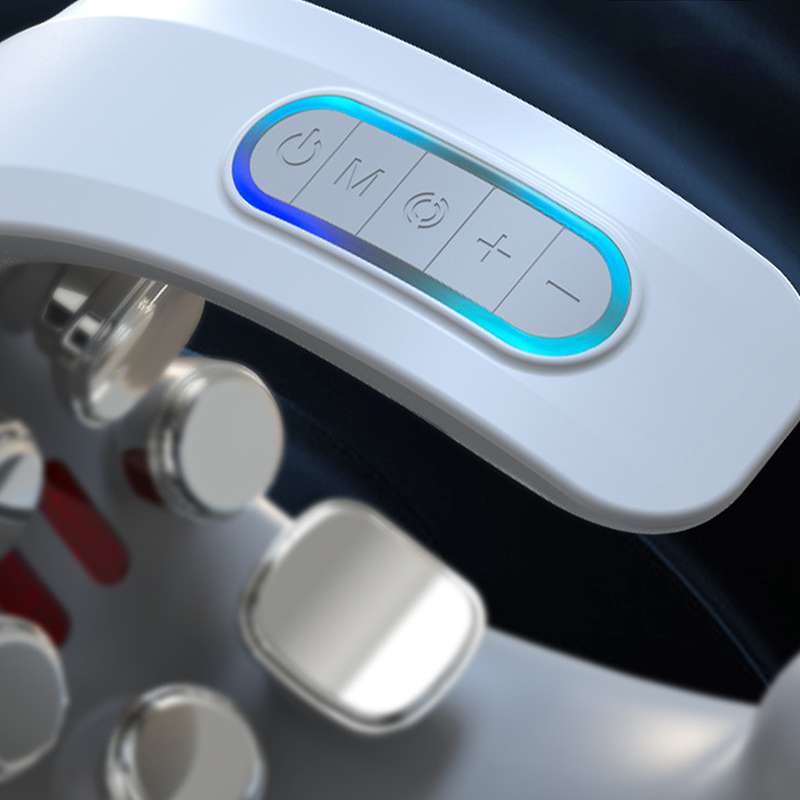 Pulse électrique chauffée cou masseur pour soulager la douleur