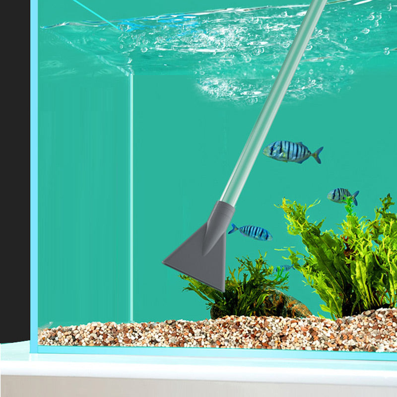 💦Siphon pour Aquarium - Nettoyage Gravier avec Régulation Débit, 2 Têtes Incluses - Sécurisé pour Poissons, Facile à Utiliser🐠