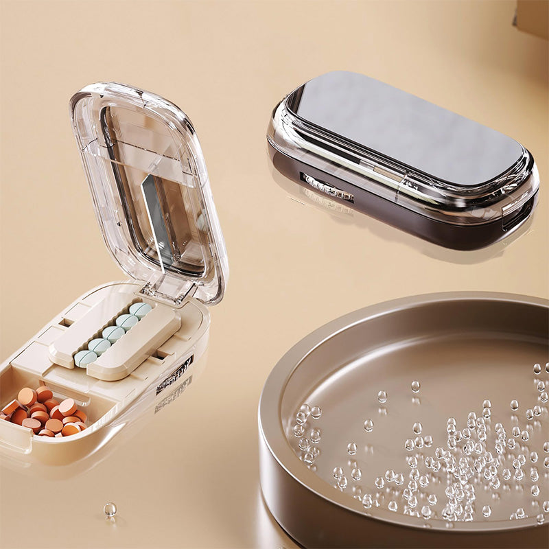 Pilulier portable avec coupeur