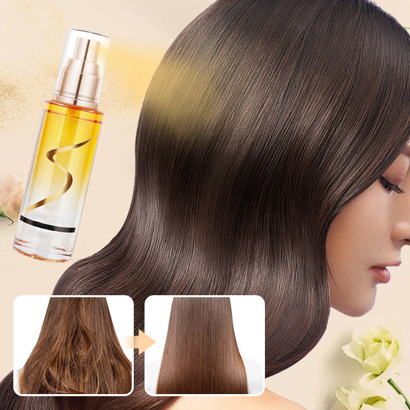 💁‍♀️✨ Spray sérum huile capillaire pour cheveux crépus ✨💆‍♀️ Spray de soin 3 en 1 léger : brillance, protection anti-frisottis et définition durable des coiffures bouclées, sans résidus lourds !