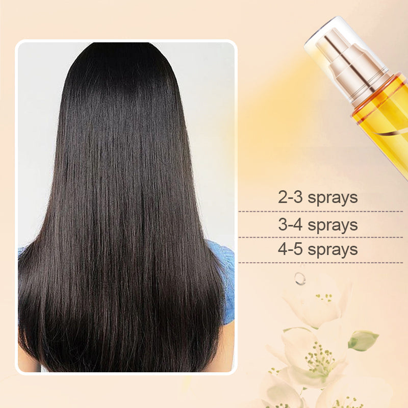 💁‍♀️✨ Spray sérum huile capillaire pour cheveux crépus ✨💆‍♀️ Spray de soin 3 en 1 léger : brillance, protection anti-frisottis et définition durable des coiffures bouclées, sans résidus lourds !