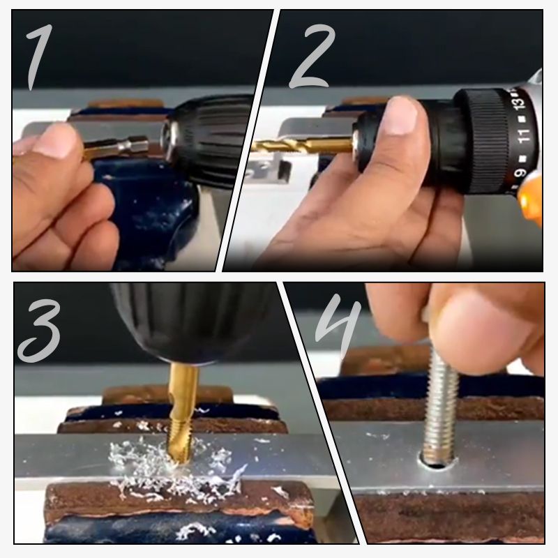 Set de robinet à spirale composé polyvalent 6PCS