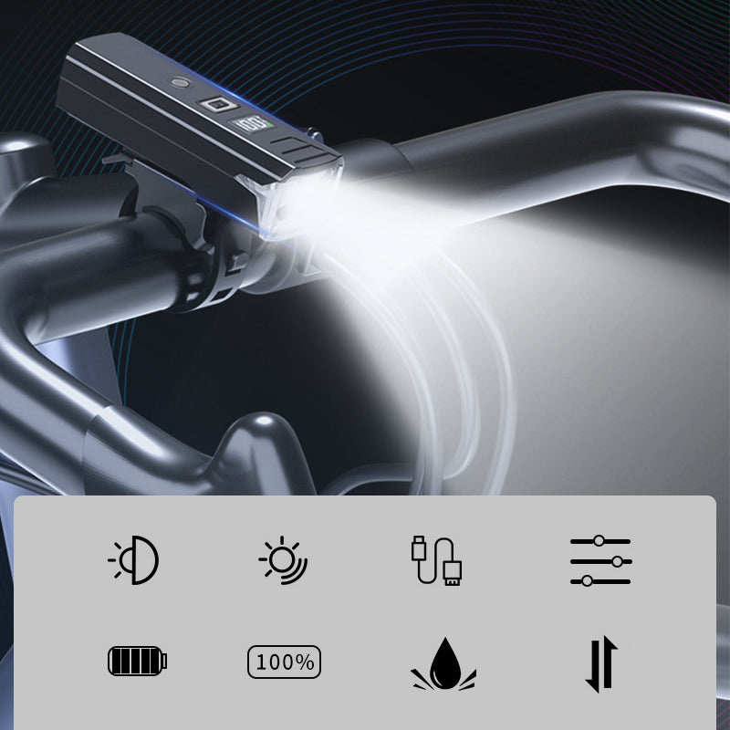 Lumière intelligente de conduite de nuit pour vélo à détection de lumière