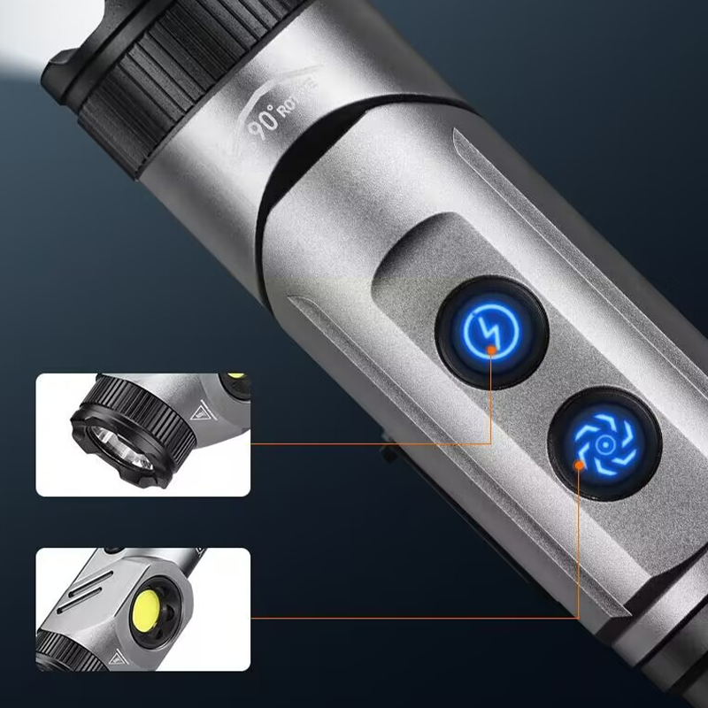 ✨Lampe de poche 1500 lumens à 90 degrés avec base magnétique🔦