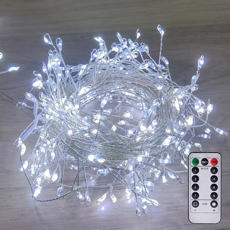 📢📢50% DE RÉDUCTION !!! 🎅 Guirlande Lumineuse USB - 8 Effets Lumineux, Fils de Cuivre Flexibles, Éclairage d'Ambiance Intérieur/Extérieur 🎄💡
