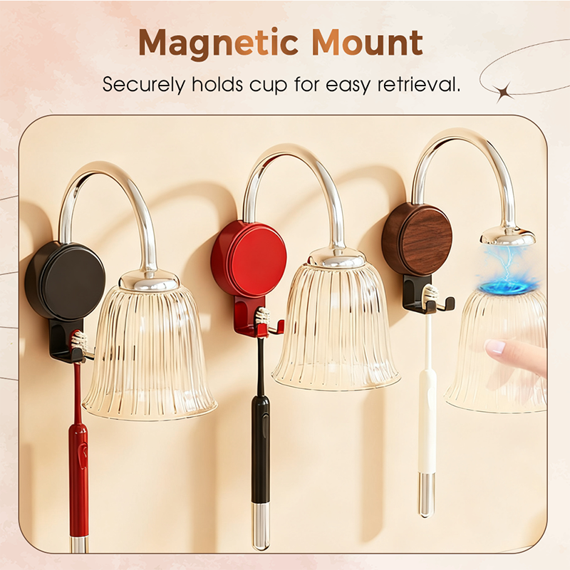 💡 Design Lumineux, Fonctionnalité Brillante : Le Porte-Brosse Élégant qui Illumine Votre Salle de Bain