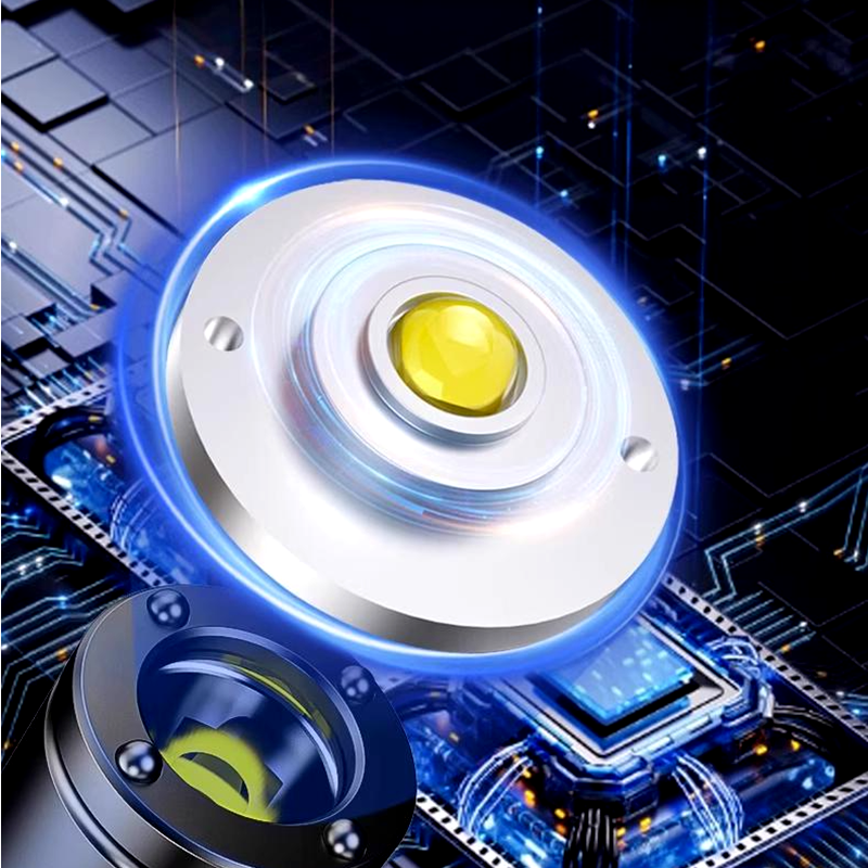 🔥Lampe Torche Tactique 4-en-1 Mini : Compacte, Magnétique, Lumière Intense, Brise-vitre, Avertisseur & Allume-feu