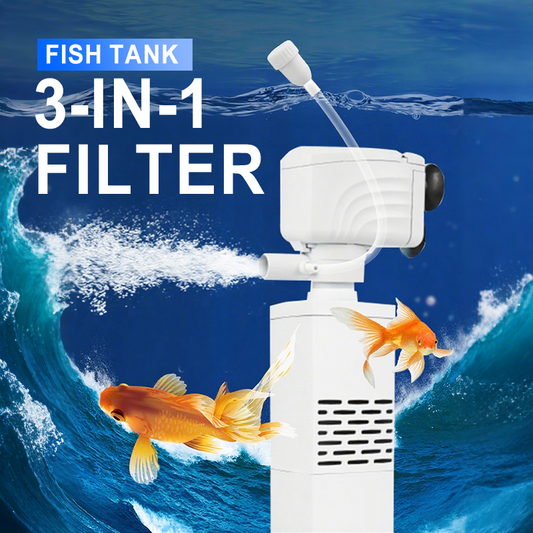 Filtre 3 en 1 pour aquarium – filtration, oxygénation et pompage de l'eau