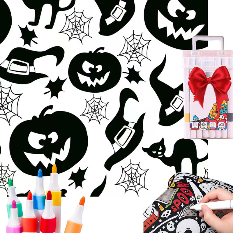 ⏳Limited-time 50% off⏰Couverture à Colorier DIY avec Feutres🎨