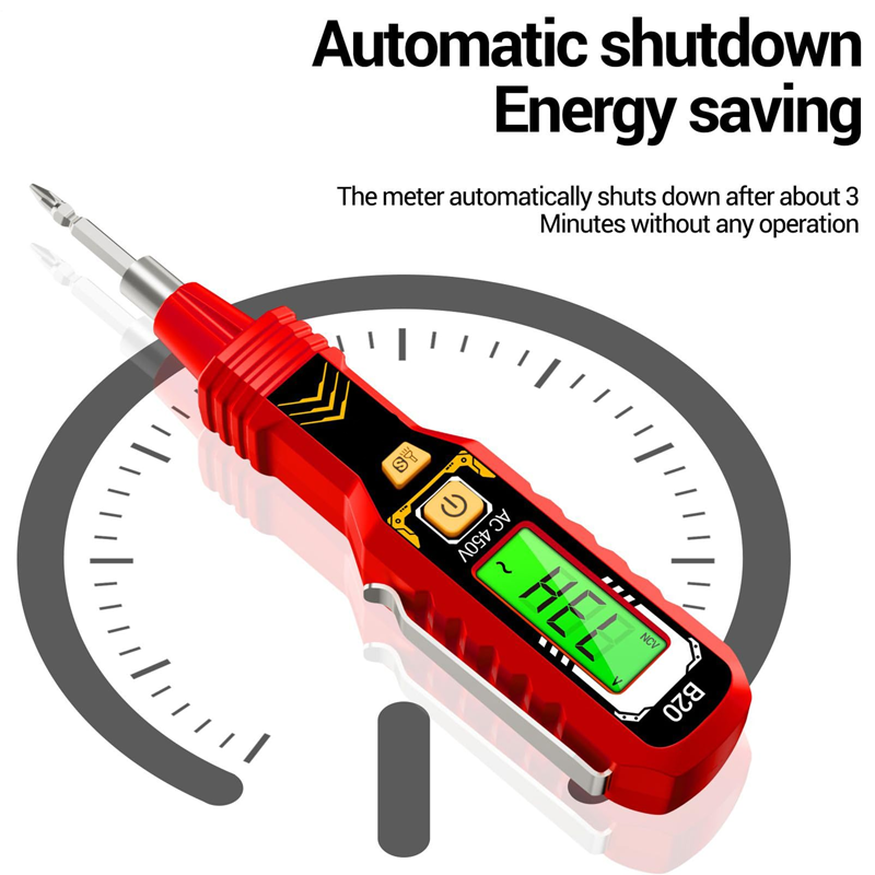 Testeur de Tension Sans Contact avec Écran LCD