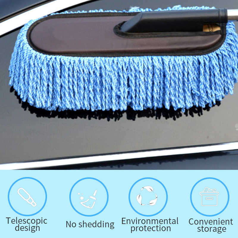 Brosse extensible à poils souples pour le lavage de voiture