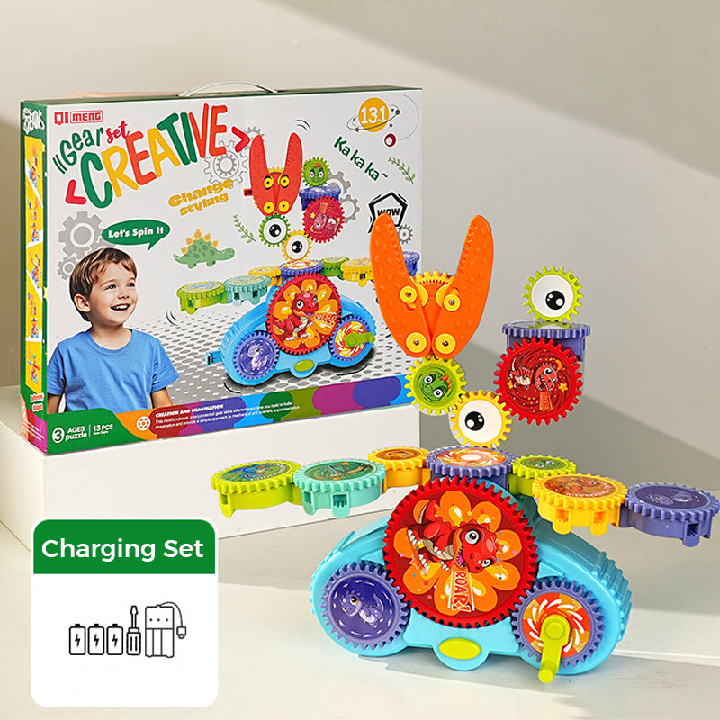 🔥 50% DE RÉDUCTION ! ✨ Jeu de Construction Électrique Transformable - Mouvement Dynamique, Stimule la Créativité, Apprentissage STEM Ludique 🔧✨