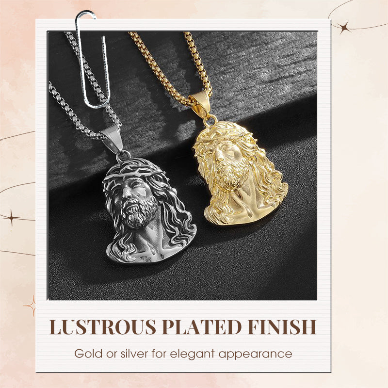 📢📢50% DE RÉDUCTION ! ✨Collier pendentif tête de Jésus