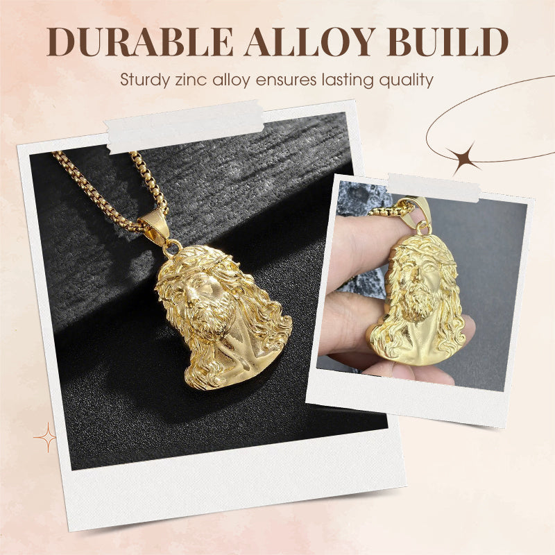 📢📢50% DE RÉDUCTION ! ✨Collier pendentif tête de Jésus