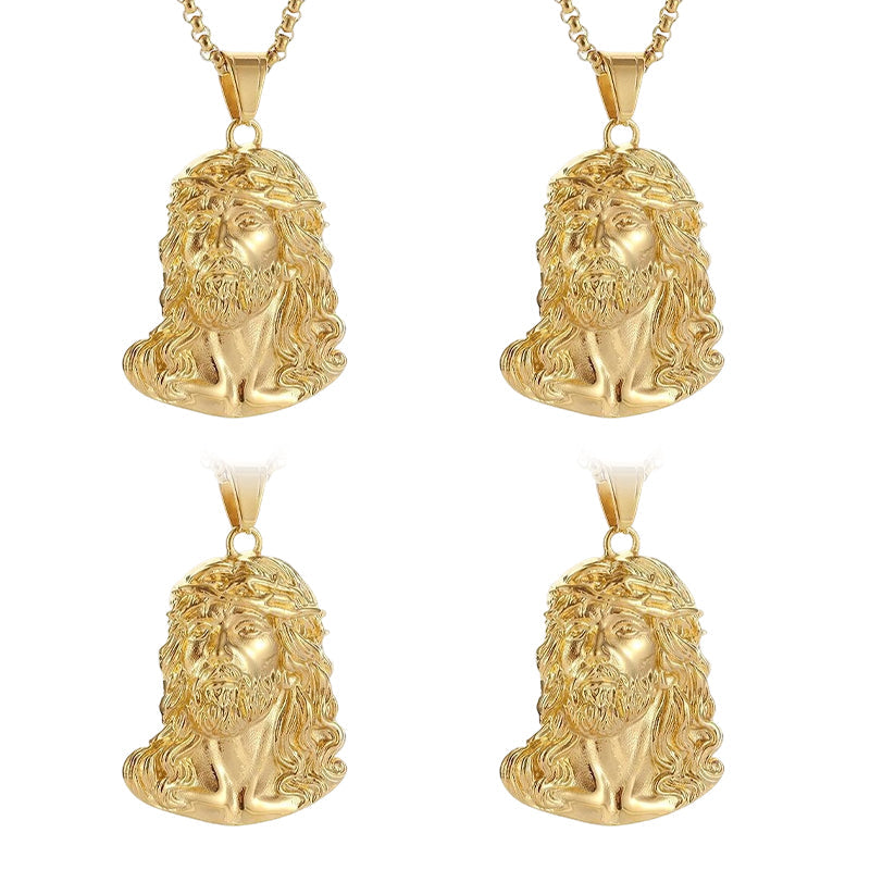 📢📢50% DE RÉDUCTION ! ✨Collier pendentif tête de Jésus