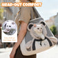 🔥 DERNIER JOUR DE PROMOTION - 50 % DE RÉDUCTION 🔥 Sac de transport pour animaux de compagnie avec motif ours mignon et tête visible