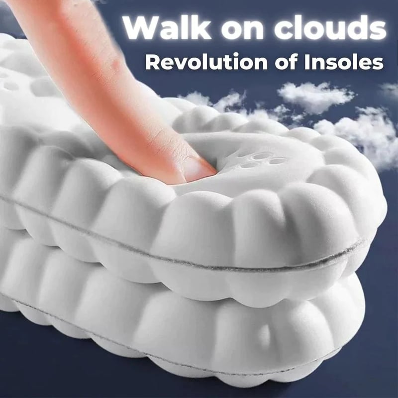🔥 Achetez 2, obtenez 1 ! – Semelles Intérieures 5D Cloud : Confort Absolu, Amorti Instantané & Soutien Ergonomique 👣✨