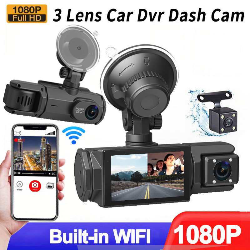 Enregistreur de voiture HD 1080p avec caméra de recul
