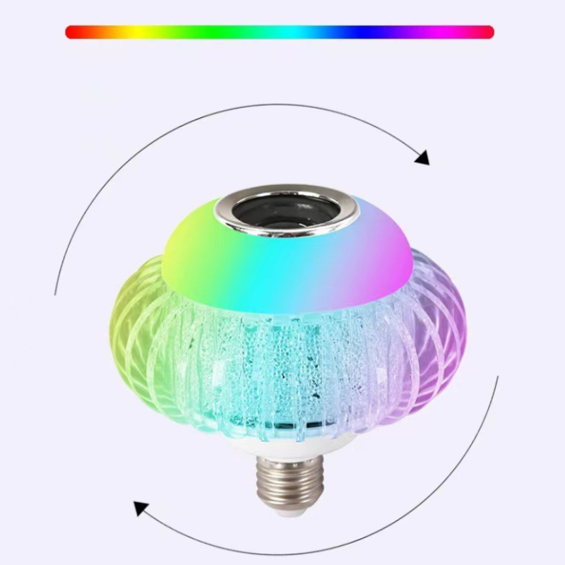 Ampoule LED RGB avec haut-parleur Bluetooth et télécommande