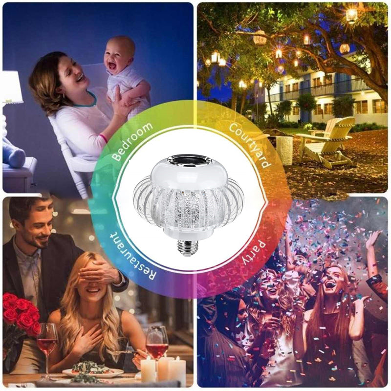 Ampoule LED RGB avec haut-parleur Bluetooth et télécommande