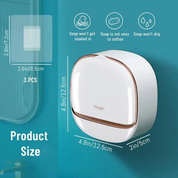 Porte - savon étanche avec boîte de drainage
