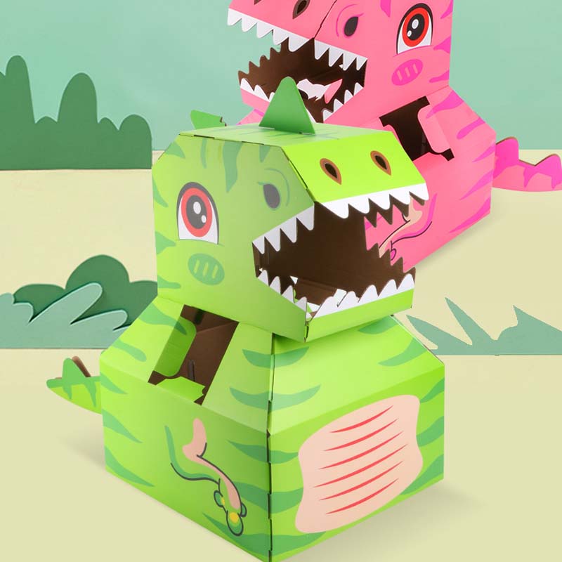 🔥Promotion du dernier jour - 50 % de réduction🎁Boîte en carton à fabriquer soi-même pour jouer à se déguiser en animaux