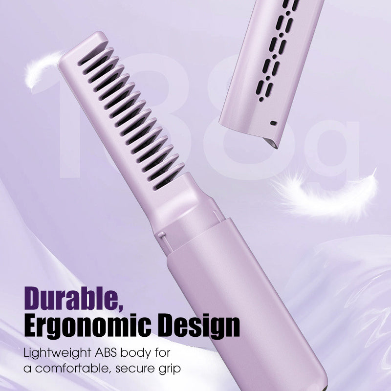 🎄Soldes de Noël - Jusqu'à 49 % de réduction 💇‍♀️Peigne lisseur portable sans fil (🎁Peigne lisseur en forme de V)