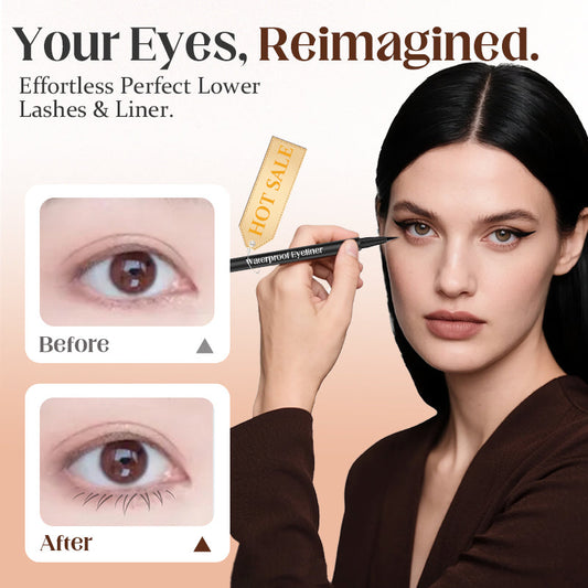 ✨ 50 % DE RÉDUCTION MAINTENANT ! ✨Eyeliner et tampon pour cils 2 en 1 résistant à l'eau