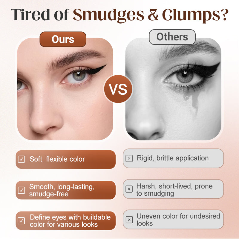 ✨ 50 % DE RÉDUCTION MAINTENANT ! ✨Eyeliner et tampon pour cils 2 en 1 résistant à l'eau