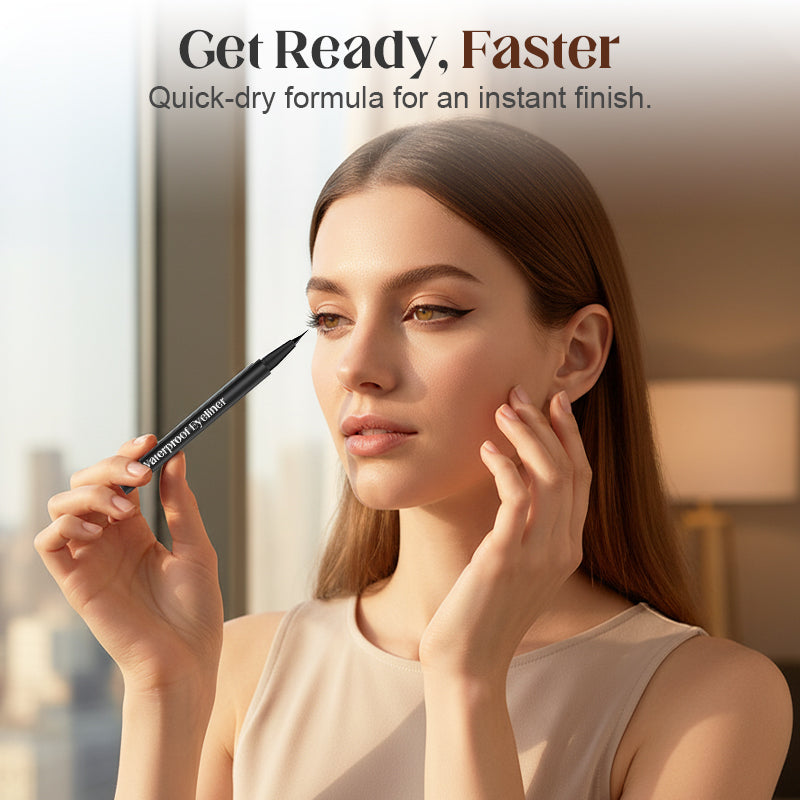 ✨ 50 % DE RÉDUCTION MAINTENANT ! ✨Eyeliner et tampon pour cils 2 en 1 résistant à l'eau