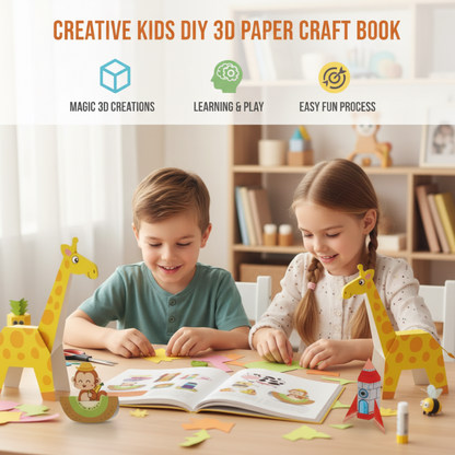 🔥Last day of the limited-time 50% off sale!🔥Creative Kids DIY 3D Paper Craft Book