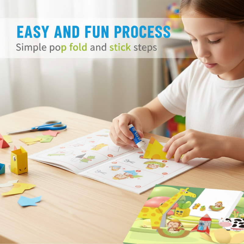 🔥Last day of the limited-time 50% off sale!🔥Creative Kids DIY 3D Paper Craft Book
