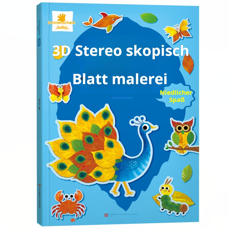 Tableau de Feuilles en 3D - Kit de Création Manuelle pour Enfants (avec Spécimens de Plantes)