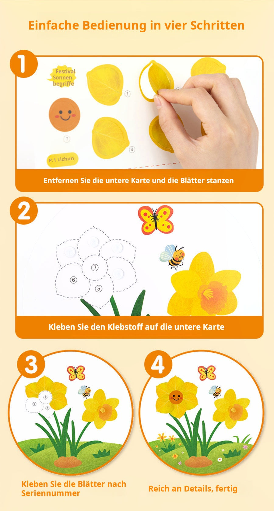 Tableau de Feuilles en 3D - Kit de Création Manuelle pour Enfants (avec Spécimens de Plantes)