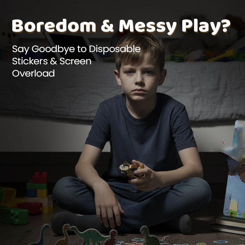 Livre éducatif pour enfants avec autocollants magnétiques réutilisables